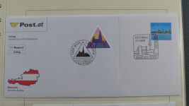 Österreich großer FDC Bestand mit Kleinbögen in 4 Safe-Alben #AAB00