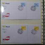 Österreich großer FDC Bestand mit Kleinbögen in 4 Safe-Alben #AAB00