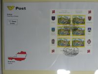 Österreich großer FDC Bestand mit Kleinbögen in 4 Safe-Alben #AAB00