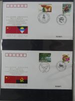 China Ganzsachen auf selbstgestalteten Seiten #AAB21
