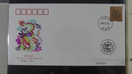China Ganzsachen auf selbstgestalteten Seiten #AAB21