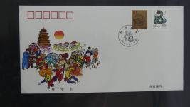 China Ganzsachen auf selbstgestalteten Seiten #AAB21