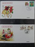 China Ganzsachen auf selbstgestalteten Seiten #AAB21