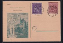 Deutsche Lokalausgaben Meißen 36+38 A auf Postkarte Sonderkarte Meissen #DIP27