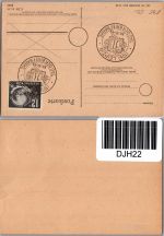 DDR 245 auf Postkarte Ersttagsonderstempel Leipzig #DJH22