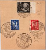 DDR 243-244, 245 gestempelt auf Briefstück mit Sonderstempel #DJH23