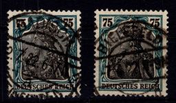 Deutsches Reich 104 a/b gestempelt geprüft Infla Berlin #DIV28