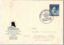 Berlin 87 als Ersttagsbrief Beethoven #DJJ32