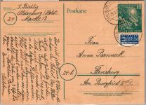 BRD Bund PSO 1 als Ganzsache mit Tagesstempel Oldenburg #DJJ50