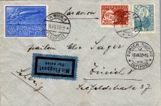Österreich 474, 477 auf Brief mit Flugpost #DJK44