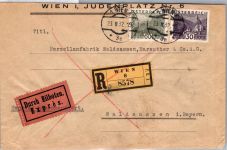 Österreich 506, 509 auf Brief Einschreiben Eilbote Express #DJK46