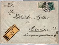 Österreich 531, 542 auf Brief Einschreiben #DJK48