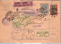 Österreich 154 auf Paketkarte #DJK56