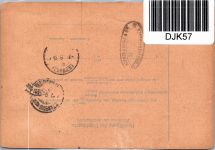 Österreich 186, 191, 198, 197 auf Paketkarte #DJK57