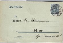 Deutsches Reich P 63 als Ganzsache mit privatem Zudruck #DJM34