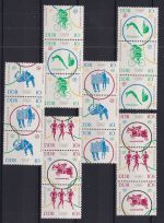 DDR 1039-1044 postfrisch alle Zusammendrucke #DJN10