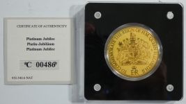 Medaille Motiv Saphir Jubiläum, 999er Gold 1/200 oz, mit Zertifikat #EAA12