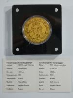 Medaille Motiv Saphir Jubiläum, 999er Gold 1/200 oz, mit Zertifikat #EAA13