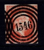 Preußen 1 gestempelt N4 1546 "Versmold", tiefst signiert Kastaun #DJW12