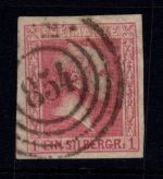 Preußen 6 gestempelt N4 854 "Limburg", signiert Kastaun #DJW21
