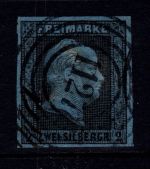Preußen 3 gestempelt N4 1127 "Peckelsheim", signiert Kastaun #DJW44