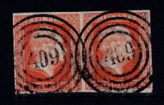 Preußen 1 gestempelt N4 409 "Filehne", tiefst signiert Bühler #DJY27