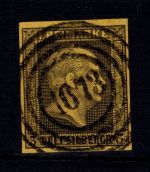 Preußen 4 gestempelt N4 1673 "Wongrowitz", tiefst signiert Kastaun #DJY45