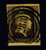 Preußen 4 gestempelt N4 1283 "Saalfeld", tiefst geprüft Kastaun BPP #DJY73