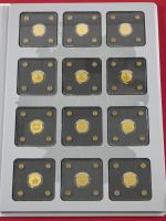 Partie von 12x Tschad 3000 Francs CFA, je 999er Gold 1/500 oz, siehe Text #EAA54