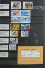 Island gute Sammlung ab Klassik - 20016 im 2 Einsteck-Alben und Mappe #AAC38