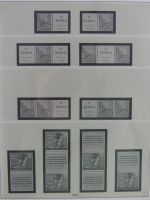 DDR Lindner Vordruck Zusammendrucke (leer) in 4 Lindner-Binder #AAC43