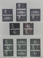 DDR Lindner Vordruck Zusammendrucke (leer) in 4 Lindner-Binder #AAC43