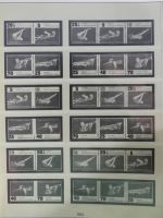 DDR Lindner Vordruck Zusammendrucke (leer) in 4 Lindner-Binder #AAC43