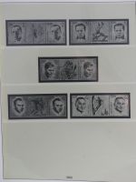 DDR Lindner Vordruck Zusammendrucke (leer) in 4 Lindner-Binder #AAC43