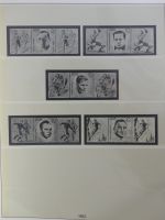 DDR Lindner Vordruck Zusammendrucke (leer) in 4 Lindner-Binder #AAC43