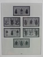 DDR Lindner Vordruck Zusammendrucke (leer) in 4 Lindner-Binder #AAC43