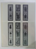 DDR Lindner Vordruck Zusammendrucke (leer) in 4 Lindner-Binder #AAC43