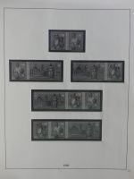 DDR Lindner Vordruck Zusammendrucke (leer) in 4 Lindner-Binder #AAC43