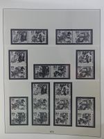 DDR Lindner Vordruck Zusammendrucke (leer) in 4 Lindner-Binder #AAC43