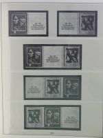 DDR Lindner Vordruck Zusammendrucke (leer) in 4 Lindner-Binder #AAC43