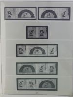 DDR Lindner Vordruck Zusammendrucke (leer) in 4 Lindner-Binder #AAC43