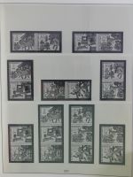 DDR Lindner Vordruck Zusammendrucke (leer) in 4 Lindner-Binder #AAC43