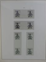 DDR Lindner Vordruck Zusammendrucke (leer) in 4 Lindner-Binder #AAC43