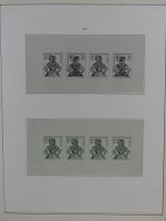 DDR Lindner Vordruck Zusammendrucke (leer) in 4 Lindner-Binder #AAC43