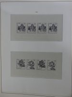DDR Lindner Vordruck Zusammendrucke (leer) in 4 Lindner-Binder #AAC43