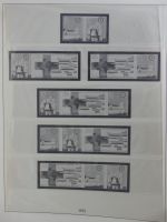 DDR Lindner Vordruck Zusammendrucke (leer) in 4 Lindner-Binder #AAC43