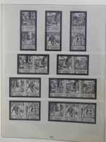 DDR Lindner Vordruck Zusammendrucke (leer) in 4 Lindner-Binder #AAC43