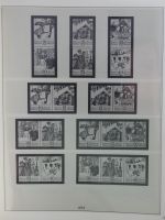 DDR Lindner Vordruck Zusammendrucke (leer) in 4 Lindner-Binder #AAC43