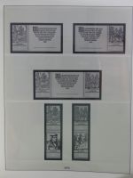 DDR Lindner Vordruck Zusammendrucke (leer) in 4 Lindner-Binder #AAC43