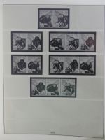 DDR Lindner Vordruck Zusammendrucke (leer) in 4 Lindner-Binder #AAC43